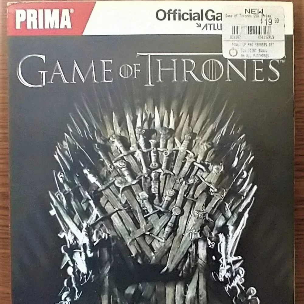 Game of Thrones Official Game Guide Prima Xbox 360 Playstation 3 New PC Searle